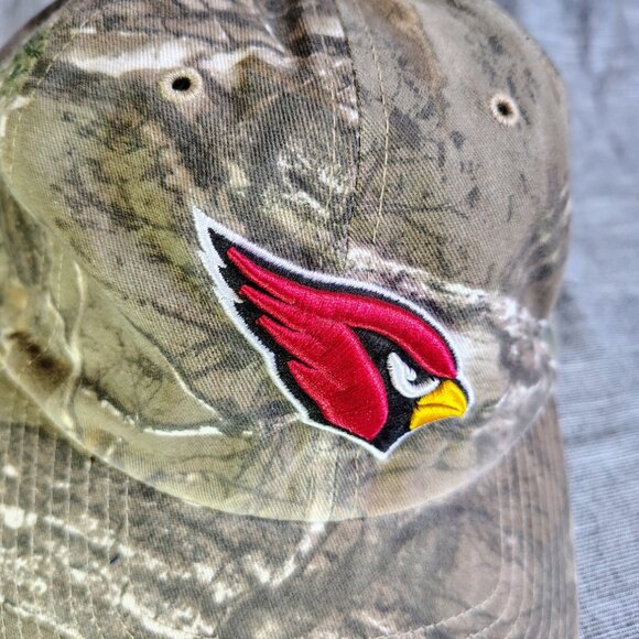 Arizona Cardinals NFL Camo Hat Cap Strap Back Realtree Lithotype Logo Football - Picture 2 of 11